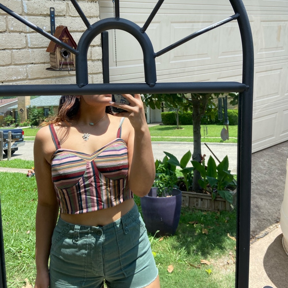 Multiple colored crop top🌈